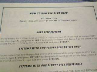 1987 SOFTDISK BIG BLUE DISK NUMBER 8 TWO DISK ISSUE FLOPPY DISK 