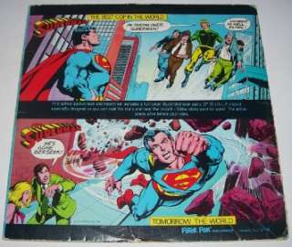   1976 SUPERMAN LP RECORD & COMIC BOOK SET Peter Pan & DC Comics  