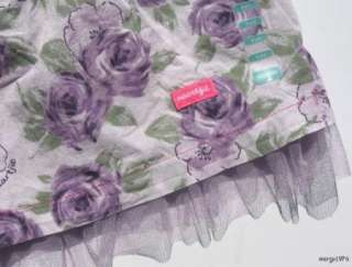 Naartjie Josephine Purple Top Tank Roses Skirt XXXL 9 yrs. NWT  