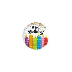    Happy Birthday Colorful Candles Foil Balloon Arts, Crafts & Sewing
