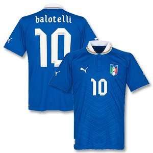  12 13 Italy Home Jersey + Balotelli 10: Sports & Outdoors