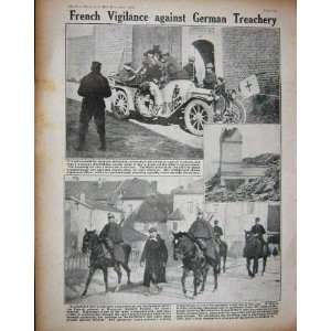  1914 WW1 French Soldiers Gun German Spy Horses Car: Home 