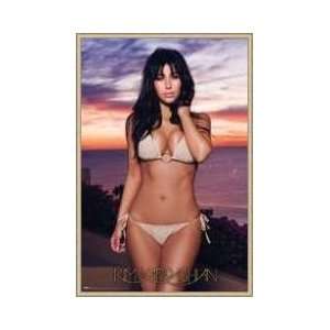  Kim Kardashian Swimsuit Framed Poster: Home & Kitchen