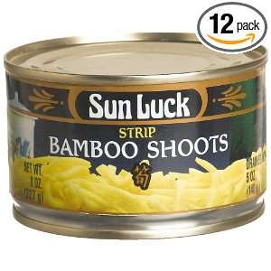 Sun Luck Bamboo Shoots, 8 Ounce Cans Grocery & Gourmet Food