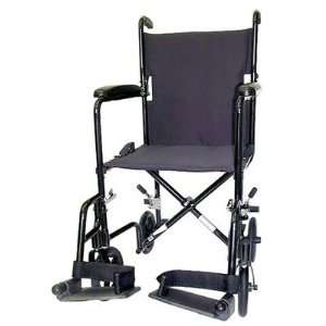 Karman Healthcare T 20 Steel Transport Chair with Fixed Full Arms Seat 