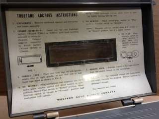 Vintage Reel Truetone 4DC7465 Three Way Transistor Tape Recorder 