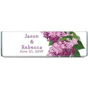  Personalized Lilac Flower Chocolate Bar Favors Health 