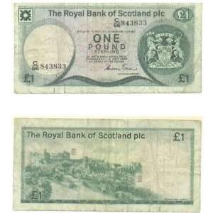  Scotland Royal Bank of Scotland PLC 1982 1 Pound, Pick 