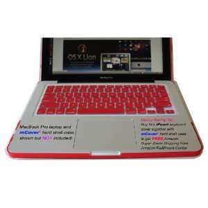  Red iPearl High Grade Silicone Keyboard Skin Cover for 