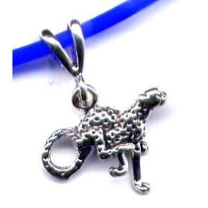  14 Blue Cheetah Necklace Sterling Silver Jewelry: Sports 
