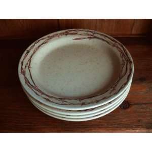  Barbwire Collection 11 Dinner Plate   Set of 4: Kitchen 