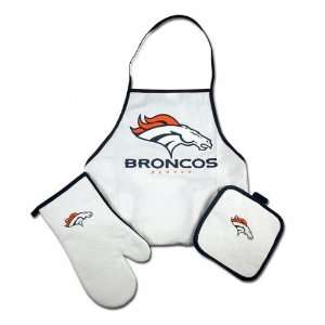  Denver Broncos Tailgate & Kitchen Grill Combo Set: Sports 