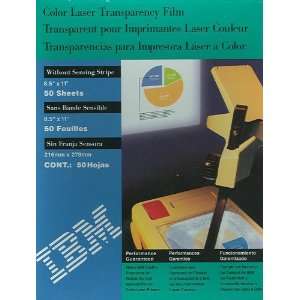  100 IBM Transparency Film Sheets for Color Laser Printers 