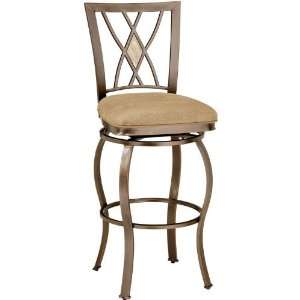 Brookside Diamond Fossil Back Swivel Counter Stool by Hillsdale House