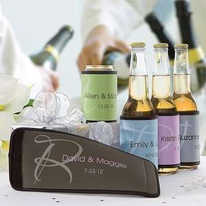  Personalized Wedding Day Can & Bottle Coolers Kitchen 