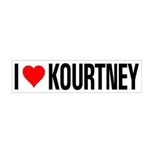  I Heart Love KOURTNEY   Window Bumper Sticker Automotive