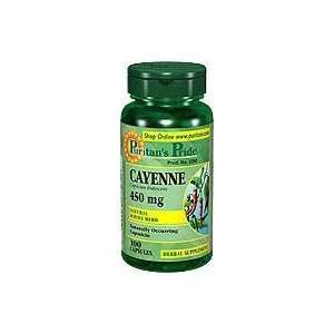  Cayenne 450 mg 450 mg 100 Capsules