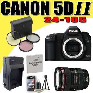  Canon EOS 5D Mark II 21.1MP Digital SLR Camera w/ EF 24 