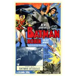  Batman and Robin (1949) 27 x 40 Movie Poster Style A