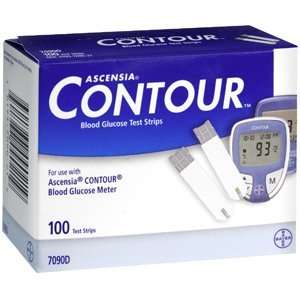  BAYER CONTOUR TEST STRIPS Pack of 100 by BAYER HEALTHCARE (DIABETES 