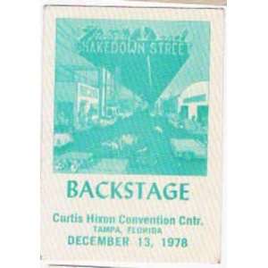 Grateful Dead Backstage Pass Tampa Florida 1978:  Home 
