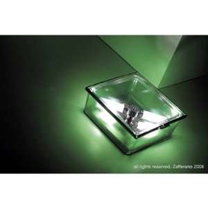   Wall or Ceiling Light   Square Finish Green, Bulb type Halogen