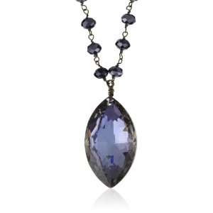  Tova Jewelry Navy Crystal Necklace: Jewelry