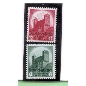 Postage Germany Reich Swastika Sun and Nuremberg Castle Sc4423 MNHVF 