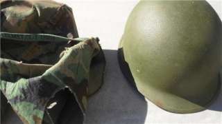 US Army M1 Helmet WW II Style with Liner and Camouflage Cover 