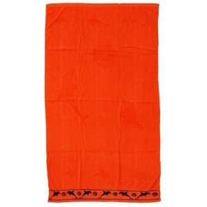   Of 2 Jacquard Oversized Beach Towel, Dolphins (Orange)