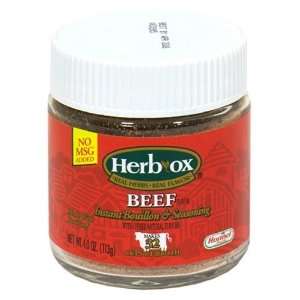 Herb Ox Bouillon & Seasoning Beef Instant Bouillon Granules   12 Pack 