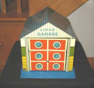 Very Rare & Vintage Tin Toy Super Garage   