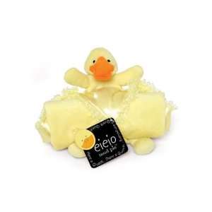  Mud Pie Baby EiEiO Duck Blanket with Rattle: Toys & Games