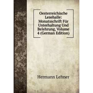   Und Belehrung, Volume 4 (German Edition) Hermann Lehner Books