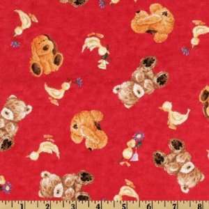  44 Wide Bear Necessities Popcorn The Bear Tossed Red 