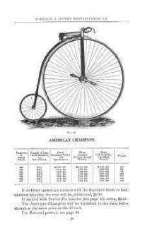 1800s Bicycle Catalog Collection on CD  