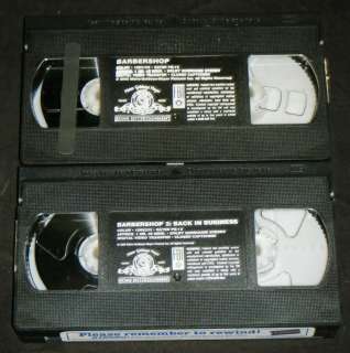 BARBERSHOP & BARBERSHOP 2 Back In Business   VHS Set  