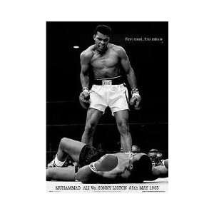  Muhammad Ali Vs Sonny Liston Poster Print: Home & Kitchen