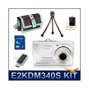  Kodak EasyShare M340 Digital Camera (Silver), 10.2 MP, 3x 