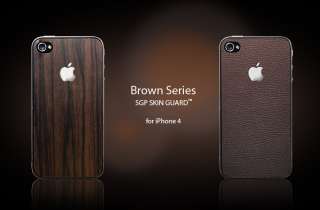 SGP Skin Guard Wood Camagon Set Package for Apple iPhone 4 (Included 