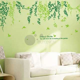 Removable 3m dream‘s garden Wall Sticker living room bedroom Mural 