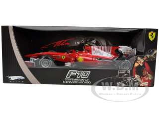 Brand new 118 scale diecast model car of 2010 Ferrari F10 Bahrain GP 