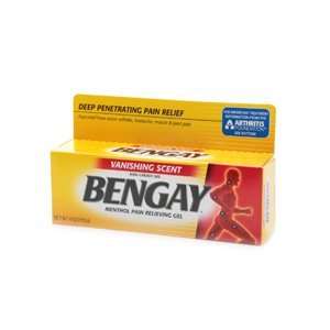  Bengay Vanishing Scent Pain Relieving Gel   4 Oz: Health 