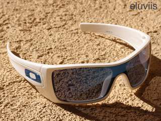 Custom Oakley Batwolf White Ice Iridium Sunglasses   NEW  