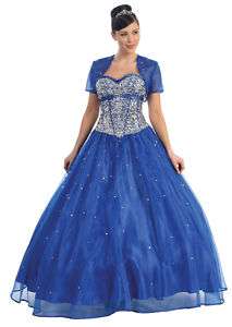 BALL GOWN QUINCEANERA DRESS PROM WINTER FORMAL PAGEANT  