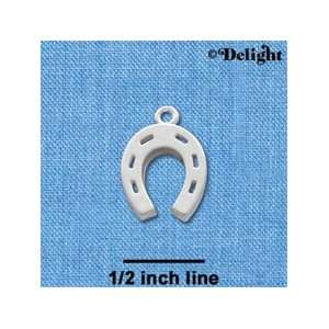  C1013 tlf   Horseshoe   Silver Plated Charm: Home 