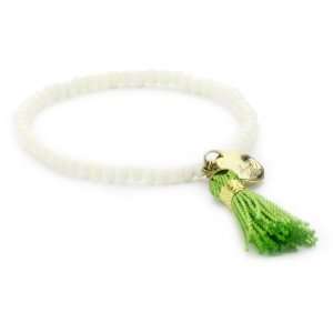  Depyc More Than Tassels Bone Beads Green Stretchable 