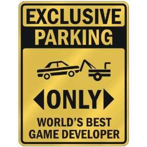   PARKING  ONLY WORLDS BEST GAME DEVELOPER  PARKING SIGN OCCUPATIONS