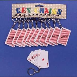  Las Vegas Card Keychain (1 per package): Toys & Games