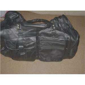  Genuine Leather Travel/Duffle Bag 25 Sports & Outdoors